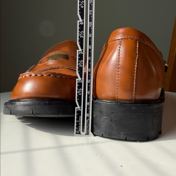 Free People Liv Penny Loafers Chunky Lug Heel Stitching Detail - Picture 13 of 15